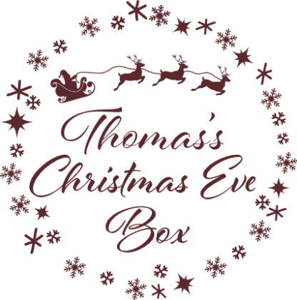 Christmas Eve Box design with custom name - Free SVG File for Members