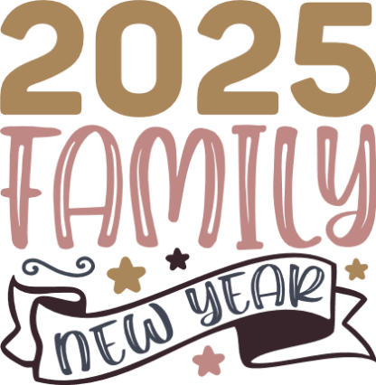 2025 Family New Year Free SVG File - new year family matching tshirt design