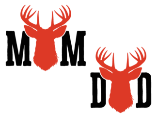Mom, Dad, reindeer head Free SVG File for Members - Christmas Family matching hoodie design