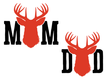 Mom, Dad, reindeer head Free SVG File for Members - Christmas Family matching hoodie design