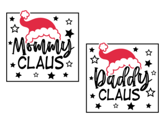 Mommy, Daddy Claus Free SVG File for Members - Christmas Family matching tshirt design