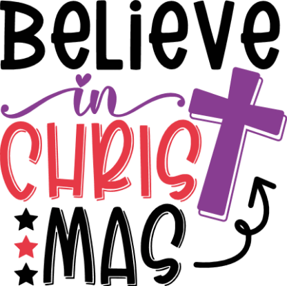 Believe in Christmas Free SVG File - Christmas hoodie design