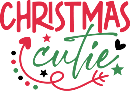 Christmas Cutie Free SVG File - Cute Holiday Tshirt Design for Kids