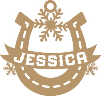 Christmas ornament with custom name Free SVG File for Members - Personalized Christmas ornament