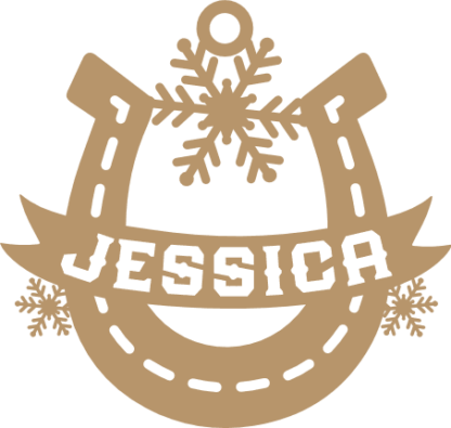 Christmas ornament with custom name Free SVG File for Members - Personalized Christmas ornament
