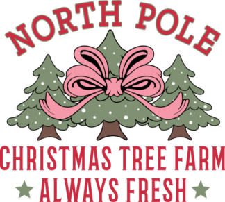 North Pole Christmas tree farm Free SVG File for Members - Holiday farmhouse decor