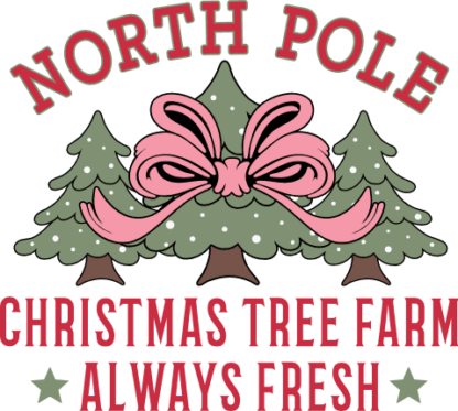 North Pole Christmas tree farm Free SVG File for Members - Holiday farmhouse decor