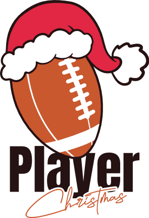 Player Christmas Free SVG File for Members - Funny Christmas tshirt design with American football