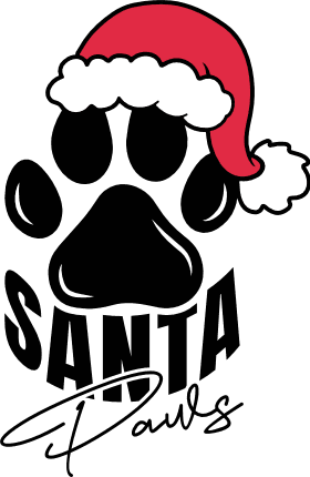 Santa Paws Free SVG File for Members - Funny Christmas Pet tank top design