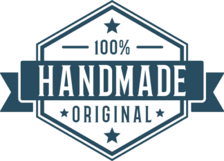 100% Handmade Original Free SVG File for Members - packaging label