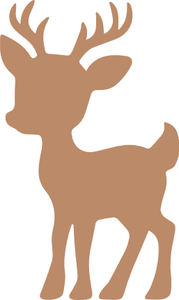 Cute Baby Reindeer Free SVG File for Members - animal decal, deer clipart image