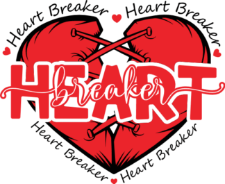 Heart Breaker Free SVG File for Members - Funny Valentines Day Tshirt Design