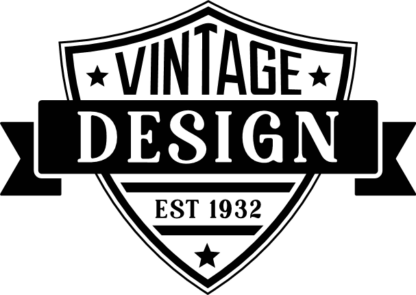Vintage Design Est. 1932 Free SVG File for Members - Custom Logo Branding Design