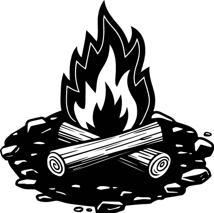 Bonfire Free SVG File for Members - campfire clipart image