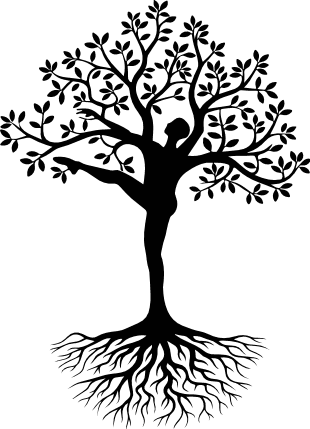 Meditative Rooted Tree of Life Free SVG File for Members - yoga tree wall art