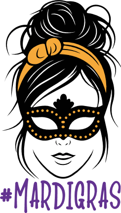 Masked Woman #MardiGras Free SVG File for Members - Mardi Gras tshirt design