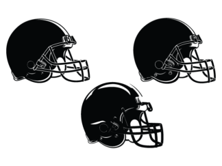 American football helmet free svg file bundle for members, sports clipart image