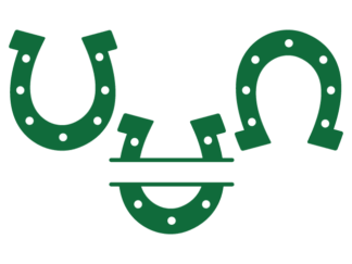 Horseshoe Free SVG File Bundle for Members - Lucky Patrick’s clipart