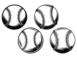 Softball Ball Free SVG File bundle for Members – Baseball Sports clipart