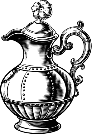 Vintage decorative water pitcher Free SVG File for Members - Zodiac Aquarius Pot clipart