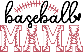 Baseball Mama Free SVG File for Members - Sports Tshirt Design