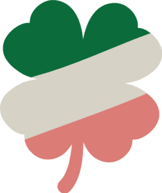 Irish Flag colored Clover leaf Free SVG File for Members - St. Patrick’s Day clipart