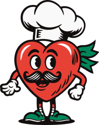 Cute Chef Heart Mascot Free SVG File for Members - kitchen wall sticker