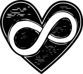 Heart with Infinity symbol Free SVG File for Members - infinity love clipart image