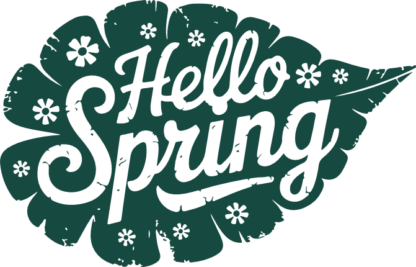 Hello Spring, leaf design Free SVG File for Members – Floral tshirt design