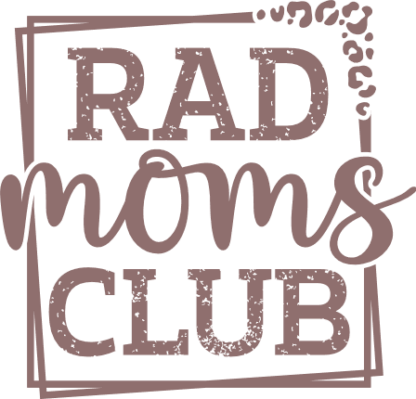 Rad Moms Club Free SVG File - framed distressed, tshirt design for mom