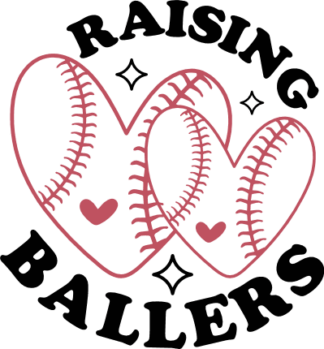 Raising Ballers Free SVG File for Members - Proud Baseball mom tshirt design
