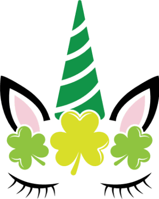 Lucky Shamrock Unicorn Free SVG File for Members - Patrick's Day Tshirt Design