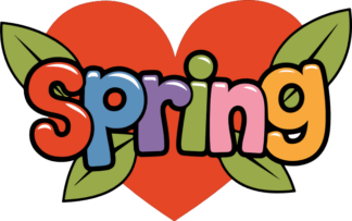 Spring heart Free SVG File for Members - Retro Tshirt Design