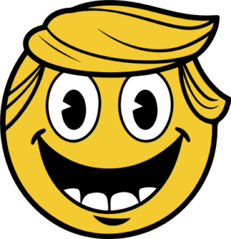 Donald Trump Face emoji Free SVG File for Members - Political vector image