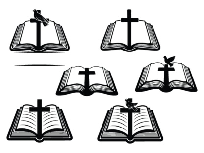 Bible with Cross and Dove Free SVG File Bundle for Members – Christians design