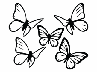 Elegant Butterflies Free SVG File Bundle for Members – Flying Butterfly clipart