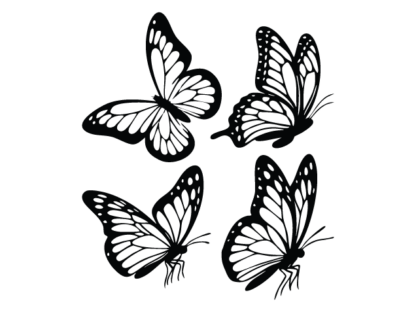 Elegant Butterflies Free SVG File Bundle for Members – Butterfly clipart
