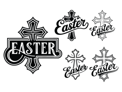 Easter sign, Christian cross Free SVG File Bundle for Members – tshirt design