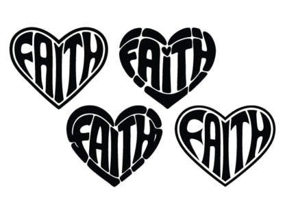 Faith heart Free SVG File bundle for Members – Inspirational hoodie design