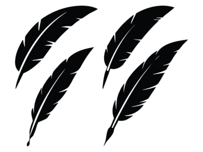 Feathers silhouette Free SVG File Bundle – Feather Clipart