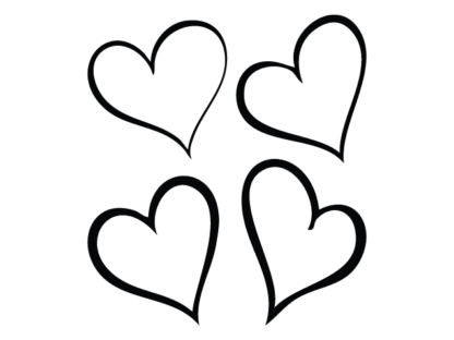 Heart outline Free SVG File bundle – love clipart image