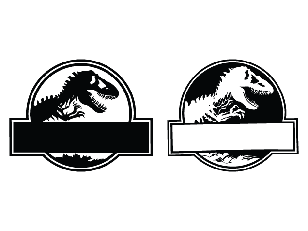 T-Rex split text frame Free SVG File for Members – customized tshirt design