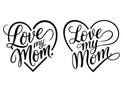 Love My Mom heart Free SVG File for Members – Mother’s Day gift