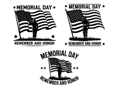Memorial Day, remember and honor, USA flag Free SVG File bundle for Members – Patriotic svg