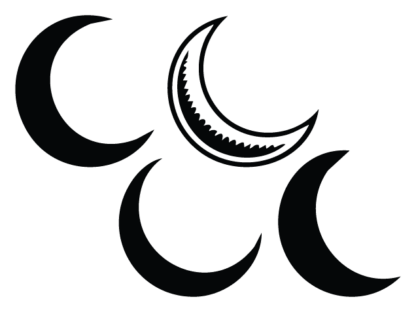 Crescent Moon silhouette Free SVG File Bundle – moon clipart
