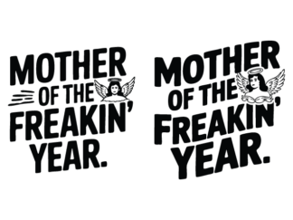 Mother of the Freakin' Year SVG Design for tshirt Free SVG File for Members
