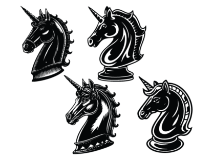 Unicorn Chess Knight Free SVG File Bundle for Members – Unicorn Head Clipart