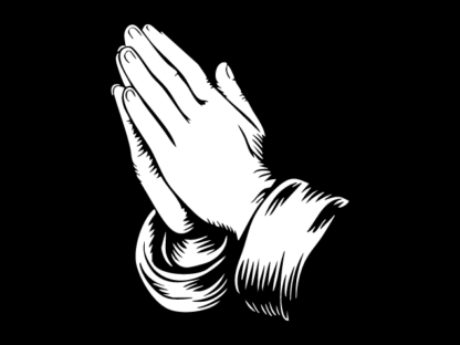 Hands Praying Free SVG File – Spiritual Clipart image