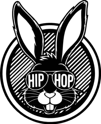 Cool Hip Hop Bunny Free SVG File for Members – Easter tshirt design