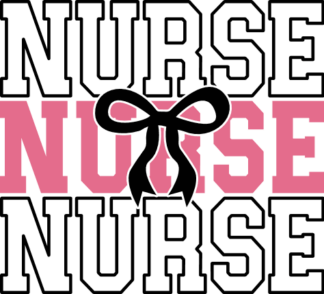 Nurse, echo stacked text Free SVG File for Members – tshirt design